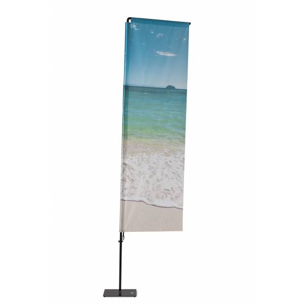 Beach Flag Alu Square 240 cm Total Height