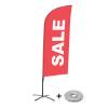 Beach Flag Alu Wind Complete Set Sale Red French - 1