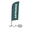 Beach Flag Alu Wind Complete Set Entrance Red French - 1