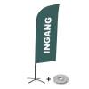 Beach Flag Alu Wind Complete Set Entrance Red French - 3