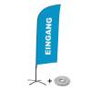 Beach Flag Alu Wind Complete Set Entrance Blue English ECO print material - 5
