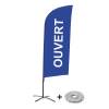 Beach Flag Alu Wind Complete Set Open Blue French - 3