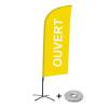 Beach Flag Alu Wind Complete Set Open Yellow French ECO print material - 5