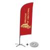Beach Flag Alu Wind Complete Set Spring Rolls French - 1