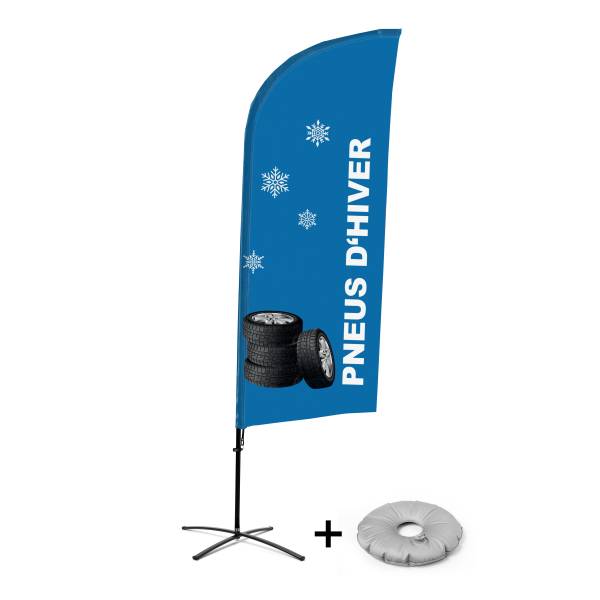 Beach Flag Alu Wind Complete Set Winter Tires French Cross Base