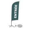 Beach Flag Alu Wind Complete Set Entrance Red French - 11