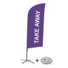 Beach Flag Alu Wind Complete Set Take Away Purple - 6