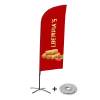 Beach Flag Alu Wind Complete Set Spring Rolls French - 3
