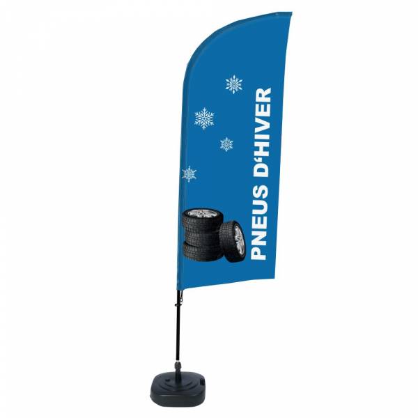 Beach Flag Alu Wind Complete Set Winter Tires French