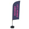Beach Flag Alu Wind Complete Set Open 24/7 French - 7