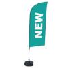 Beach Flag Alu Wind Complete Set New Turquoise Dutch - 37