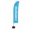 Beach Flag Budget Wind Complete Set Take Away Blue French - 12