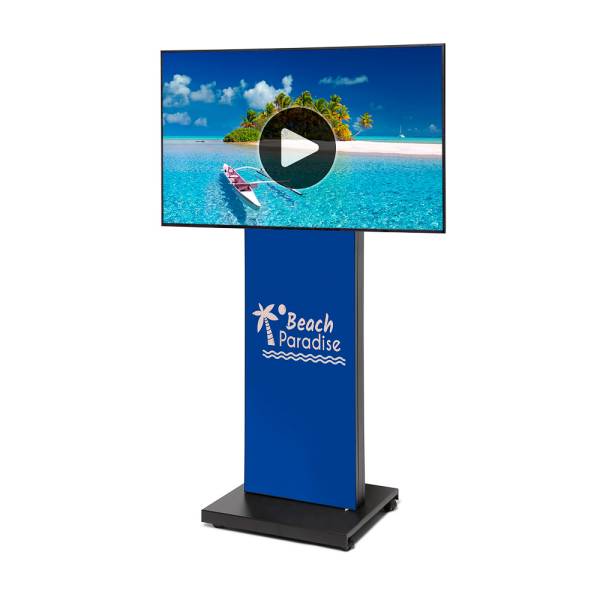 Digital Fabric Shop Window With 55" QMR Screen Including Front- and Backside Fabric