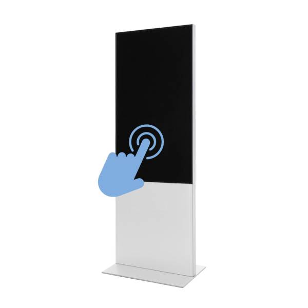 Smart Line Digital Totem With 55" Samsung and Touchscreen White