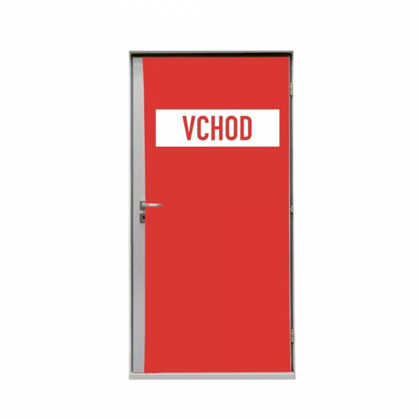 Door Wrap 80 cm Entrance Red Czech
