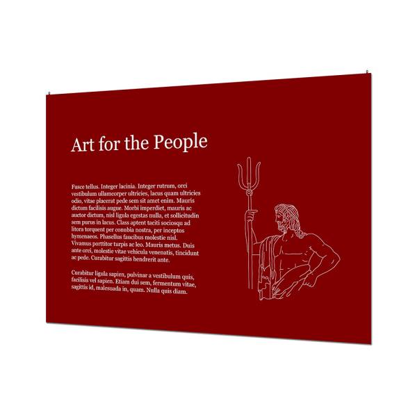 Indoor Wall Sign Basic 100 x 140 cm KAPA® 5 mm