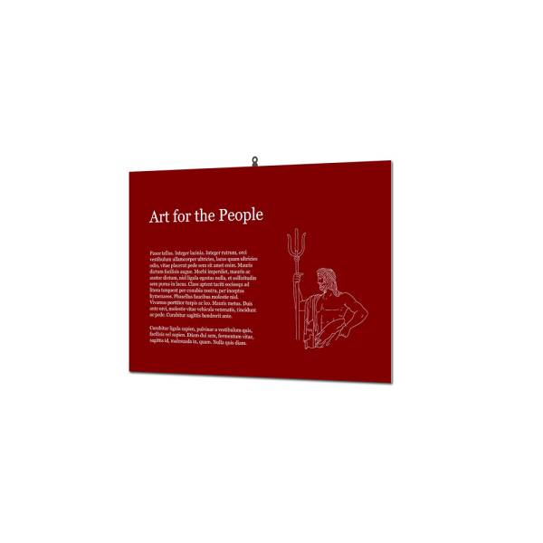 Indoor Wall Sign Basic 30 x 40 cm KAPA® 5 mm