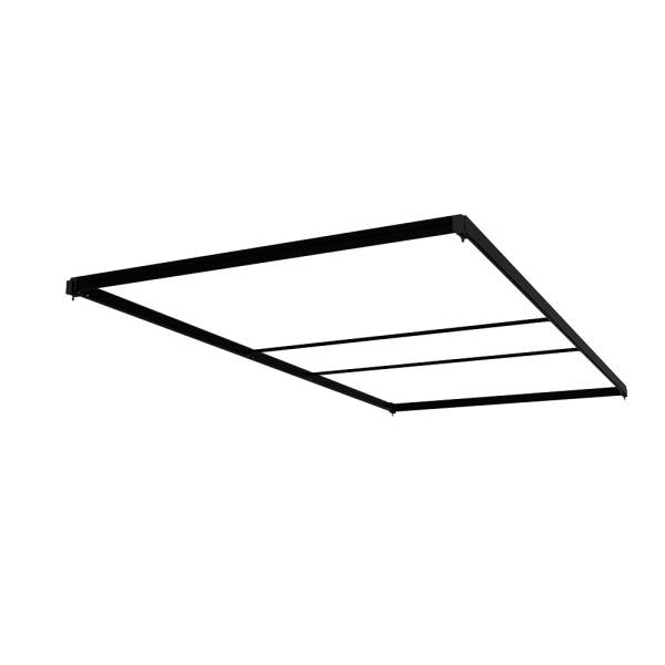 FlexFrame Roof 120 x 250 cm Black (incl. Extension Set 50 cm)
