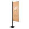 Indoor Flag Pole Silver Size M - 2