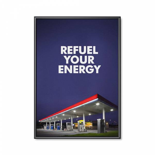 SNAPFRAME Plakátkeret | (A0) | Derékszögű sarok | 25mm profil | Fekete