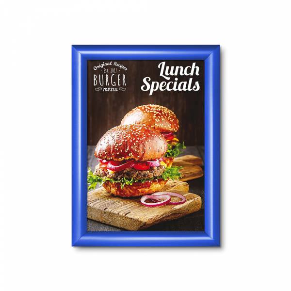 SNAPFRAME Plakátkeret | (A4) | Derékszögű sarok | 25mm | Kék