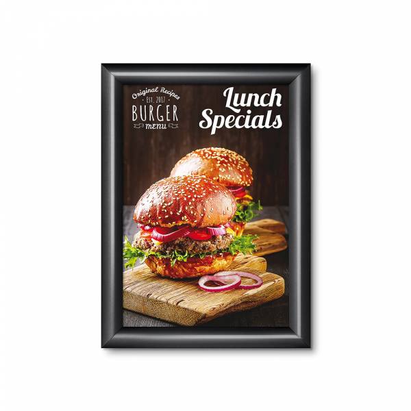 SNAPFRAME Plakátkeret | (A4) | Derékszögű sarok | 25mm | Fekete