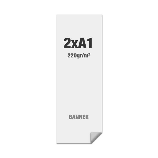 Premium banner nyomtatás No Curl 220g/m2, matt felület, 594x1682mm