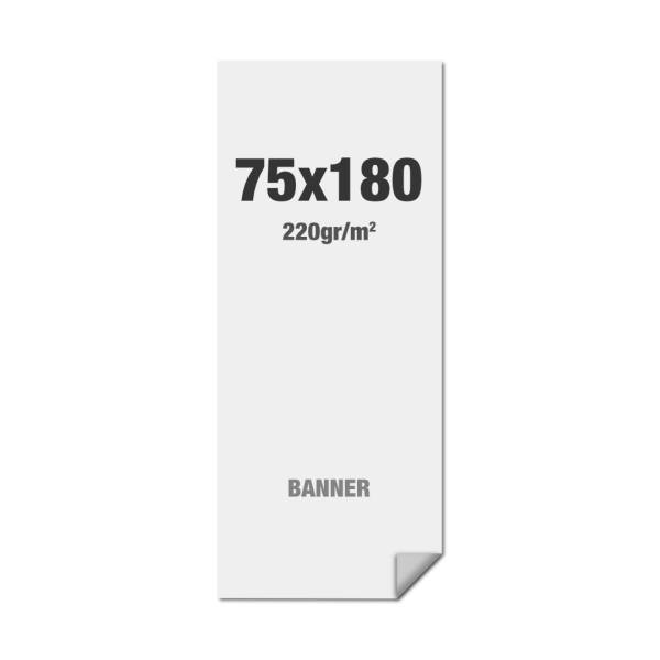 Premium banner nyomtatás No Curl 220g/m2, matt felület, 750x1800mm
