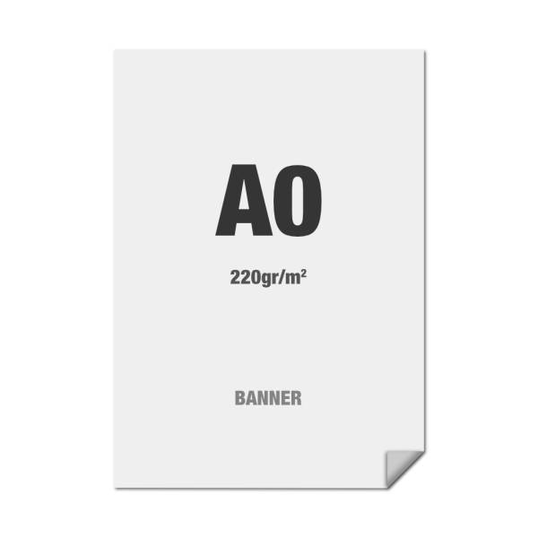 Premium banner nyomtatás No Curl 220g/m2, matt felület, 841x1189mm
