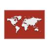 Placemat World Map Red - 3