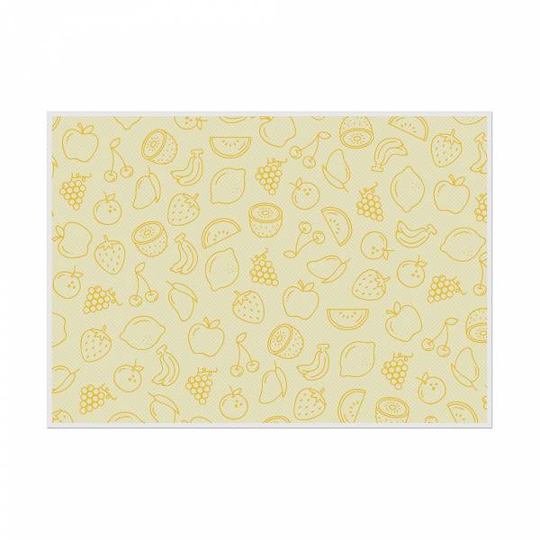 Placemat Fruits Abstract Yellow