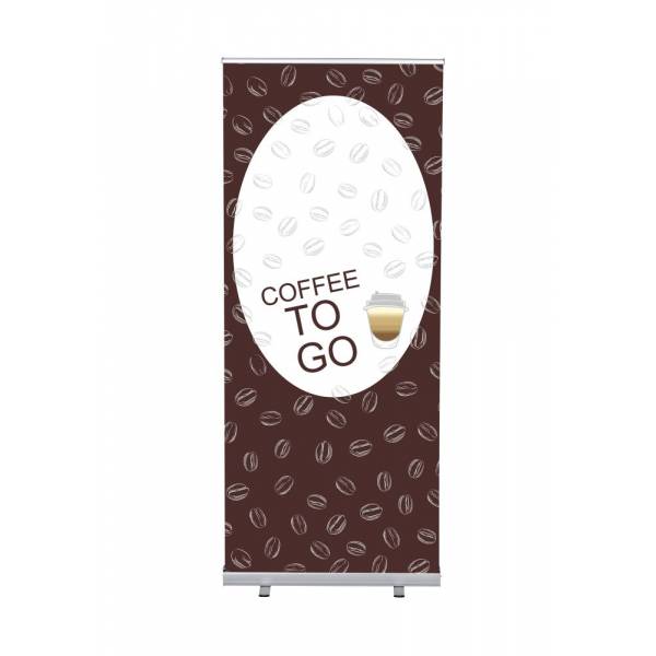 Roll-Banner Budget 85 Complete Set Coffee To Go English