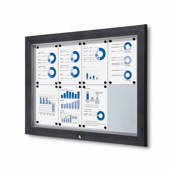 SECURE Zárható Kültéri Vitrin | 8 x A4 Anthracite