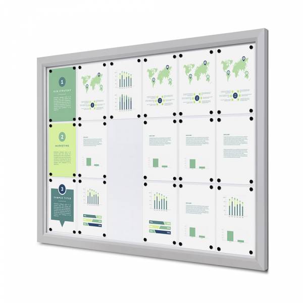 SLIM Kültéri Zárható Vitrin | 18 x A4