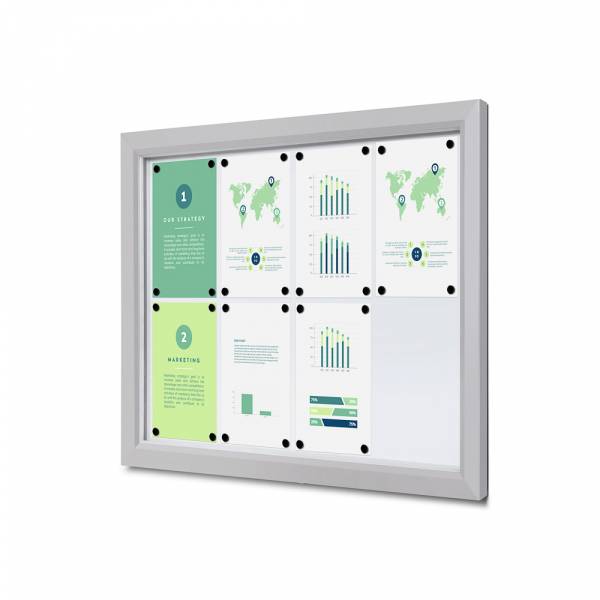 SLIM Kültéri Zárható Vitrin | 8 x A4