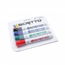 SCRITTO® - Írótábla toll készlet, 4db