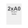Fabric Frame Graphic Samba (SEG) 195g/m2 Sublimation Print 2x A1 - 4