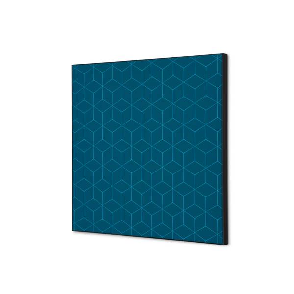 Textile Wall Decoration SET 40 x 40 Hexagon Blue