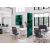Textile Room Divider Deco 85-200 Double Botanical Green Leaves - 19