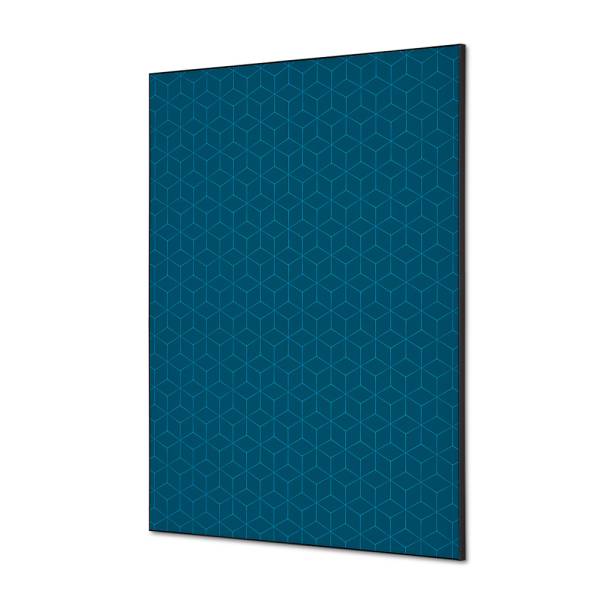 Textile Wall Decoration SET A1 Hexagon Blue
