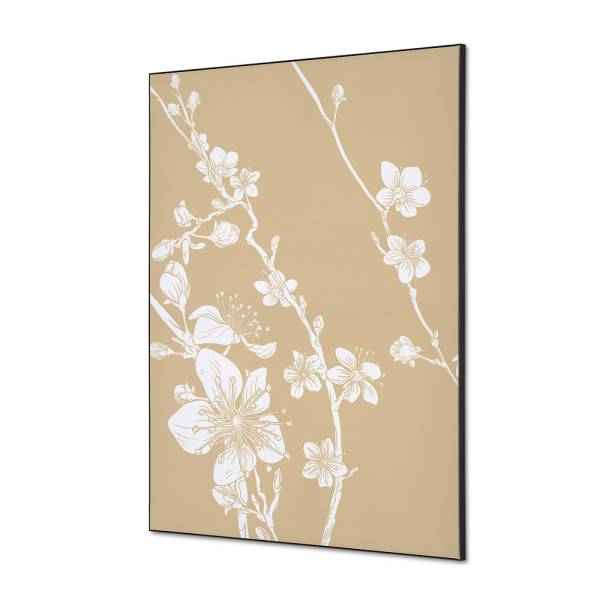Textile Wall Decoration SET A1 Japanese Blossom Beige