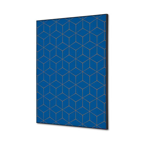 Textile Wall Decoration SET A2 Hexagon Blue-Brown