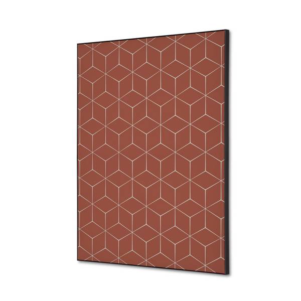 Textile Wall Decoration SET A2 Hexagon Rust