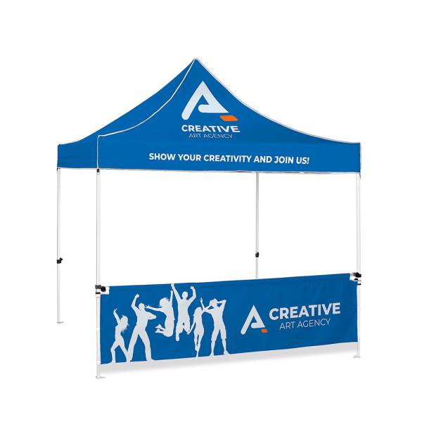 Tent Alu Half Wall 3 x 4,5 Meter Full Colour Double-Sided
