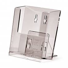 Fali szórólaptartó, A6 álló