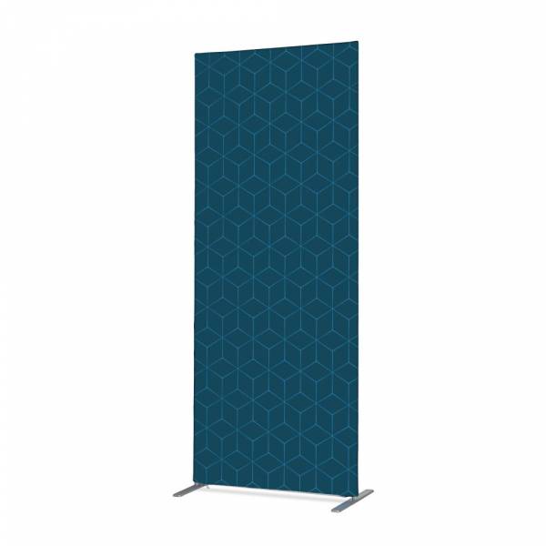 Textile Room Divider Deco 85-200 Double Hexagon Blue