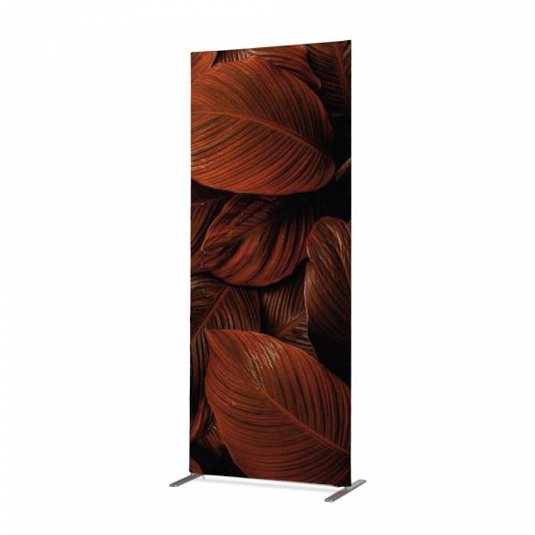 Textile Room Divider Deco 85-200 Double Botanical Red/Rust Leaves