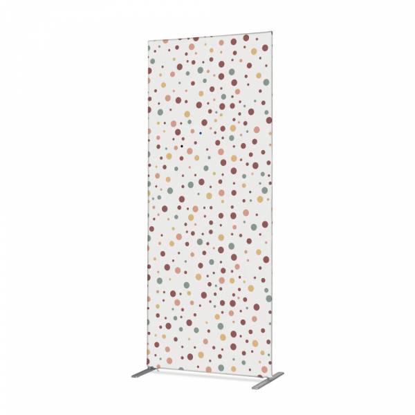 Textile Room Divider Deco 85-200 Double Dots Colour Earth ECO print material