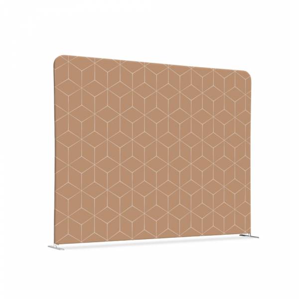 Textile Room Divider 150-150 Double Hexagon Beige